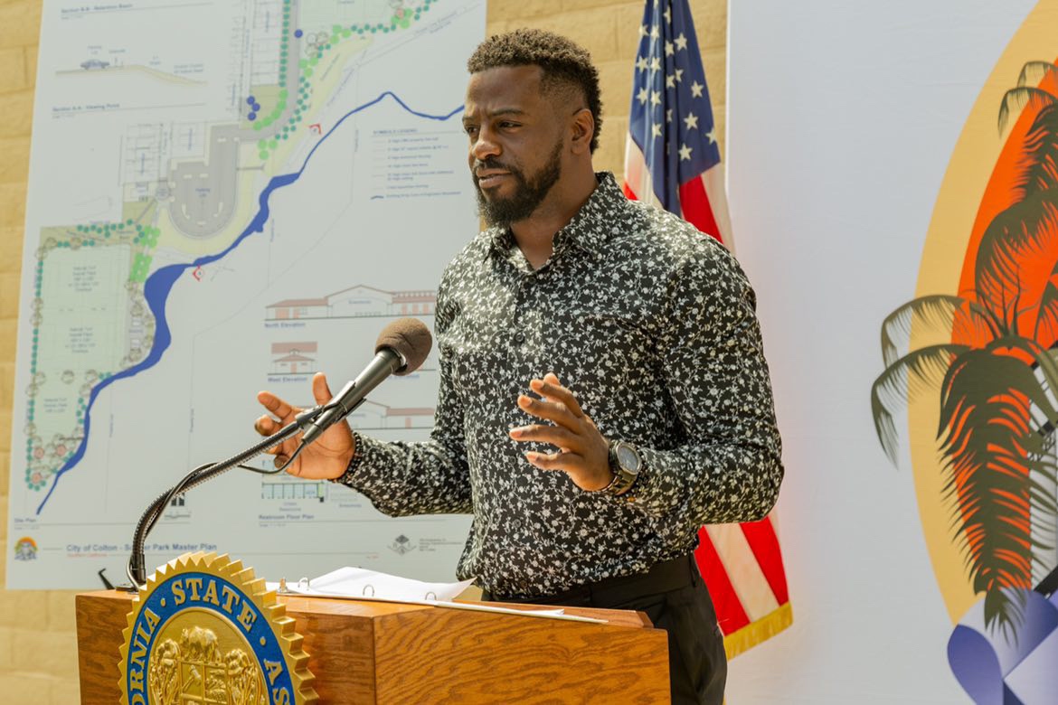 Shareece Wright speaking at California State Assembly — City of Colton